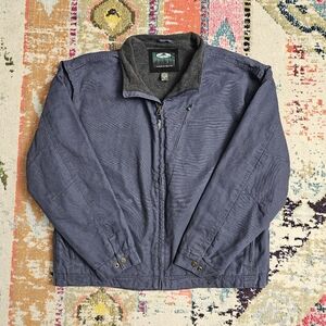 Arborwear Bodack Canvas Jacket Men's 3XL Coat Blue Full Zip Arborist Outdoor